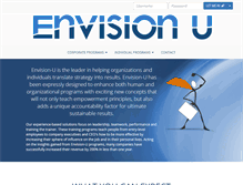 Tablet Screenshot of envision-u.com